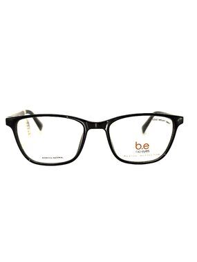 B.E Bio Eyes BE40 Verbena Black Rectangular Eyeglass Frame 49-17-140‎